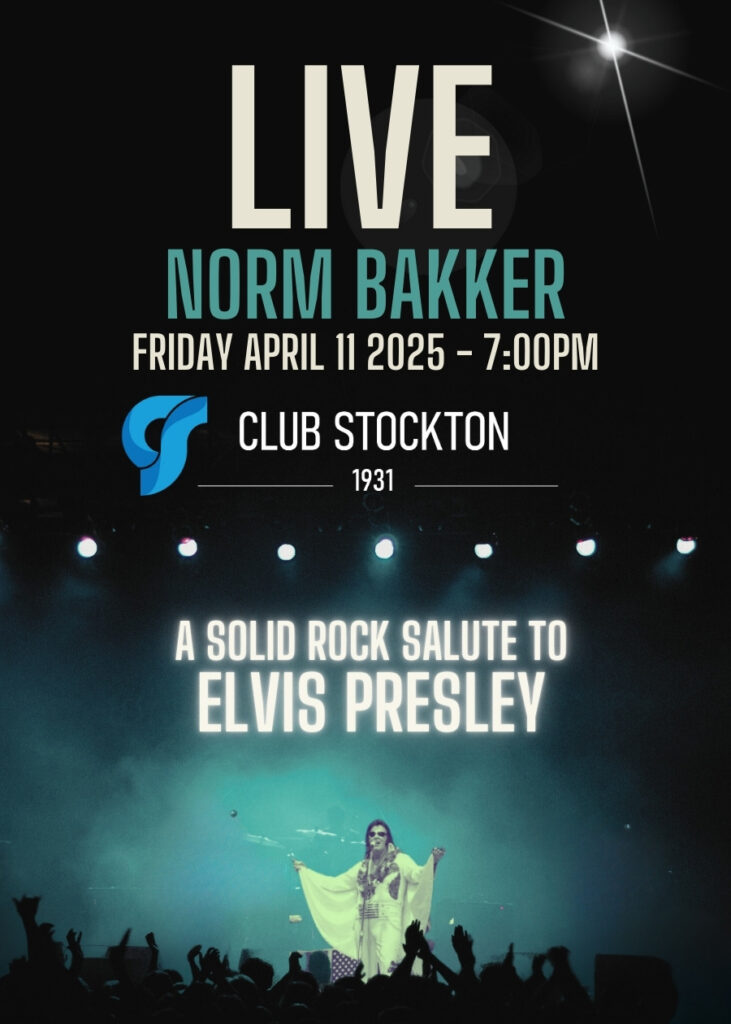 Norm Bakker live at Club Stockton