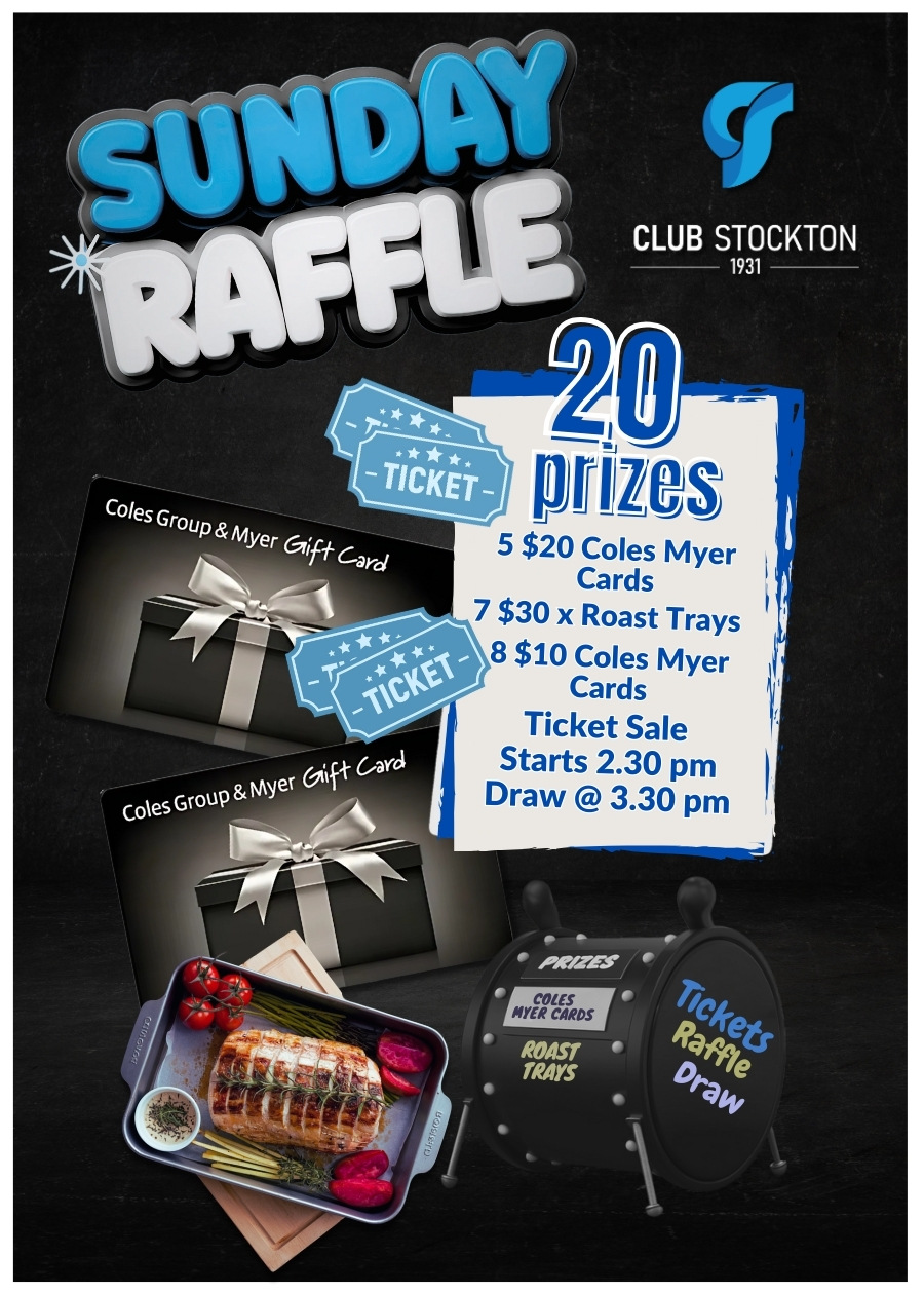 Club Stockton Sunday Raffle