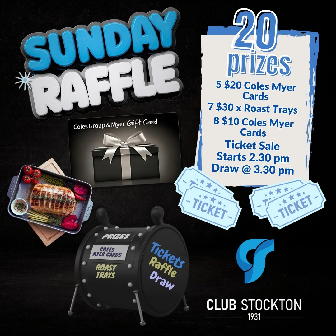 Club Stockton Sunday Raffle